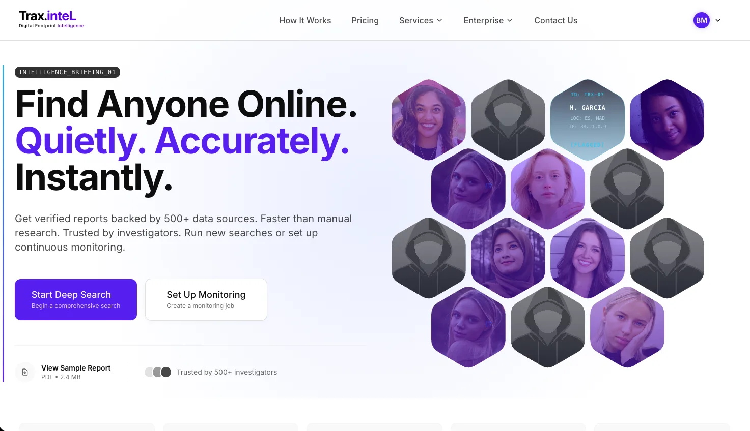 TraxinteL website screenshot
